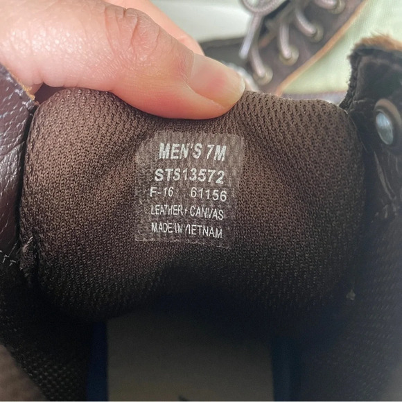 Sperry Top Sider Carson Brown Leather and Canvas Boots - Picture 7 of 10